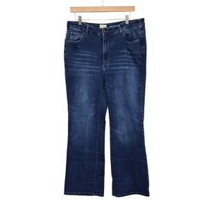Pilcro Anthropologie‎ Dark Wash High Rise Bootcut Jeans Plus Size 16W